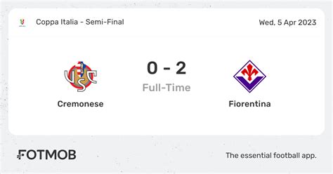 Biraghi) 0 - 2 75&x27; N. . Us cremonese vs acf fiorentina lineups